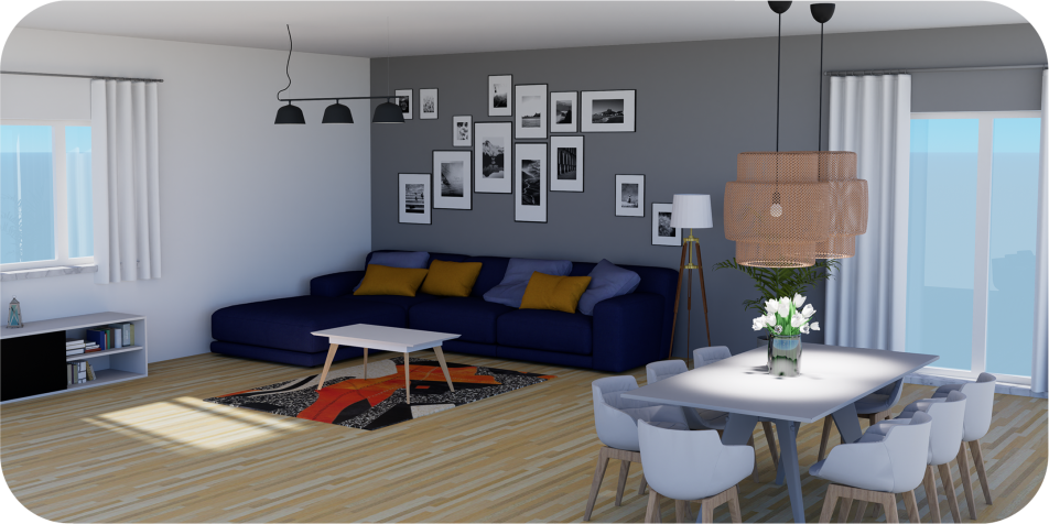 cad 3D Salone Lungo